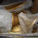 Set of 9 Cake Stands Metal Cupcake Stand Set Multiple Styles Candy Fruit Display Tower Dessert Plate Cake Serving Tray for Birthday Party Wedding Anniversary Baby Shower Engagement (Gold)