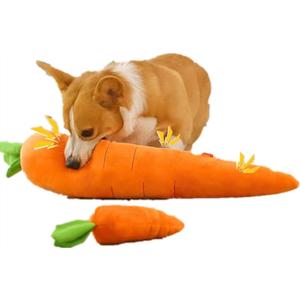 Carrot Style Squeaky Large Plush Dog Toys - Small Breed Puppy Chew Toys - Chewing Toys for Dogs - Large&Small Dog Plush Toys