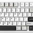 Aula F99 PRO 96% Mechanical Gaming Keyboard, BT5.0/USB-C/2.4GHz Wireless, Hot Swappable Gasket Custom Keyboard with 8000mAH Battery, Rotary Knob, RGB Backlit for Win/Mac (White Grey)