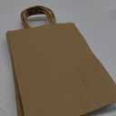 RACETOP Brown Paper Bags with Handles Bulk 100Pcs 8x4.5x10.8 Inch Gift Bags Bulk, Brown Kraft Paper Bags for Retail, Party, Shopping, Favor