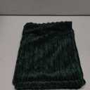 UGASA Christmas Velvet 12x20 Inch Lumbar Soft Throw Pillow Covers Decorative Striped Corduroy Both Sides Rectangular Cushion Cases Boho Farmhouse for Couch Bedroom Sofa Home, Pack of 2, Dark Green