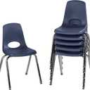 FDP 16" School Stack Chair with Swivel Glides, Navy, 6-Pack, 10368-NV
Stacking student seat with self-leveling swivel feet, for upper elementary age 8-12, classroom & homeschool