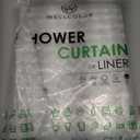 Shower Curtain Liner 74 Inches Long, EVA Heavy Duty Clear Shower Liner with 3 Strong Weights, 3D Square, 72 x 74 Inch