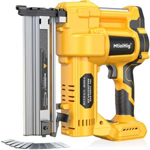 Cordless 2" Brad Nailer Compatible with Dewalt 20V Battery (No Battery), 2-in-1 Electric Nail /Staple , 18 Gauge Nail Battery Powered with 1000 Nails for Wood Carpentry, 7.2LB