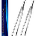 JETKONG 18 Inch (45cm) Extra Long Barbecue Tongs, Heavy Duty Giant Tweezer Tongs for Grilling and BBQ, Set of 2 (Round Tips)