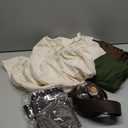 Hillban Women Medieval Renaissance Dress Costume Halloween Blouse Top Skirt Pouch Bottle Corset Belt Medium