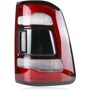 LED Tail Lights Assembly Without Blind Spot Compatible with Ram 1500 2019 2020 2021 2022 Right Passenger Side Taillights Rear Brake Light Tail Lamps Replace 55112992AB Black Smoke