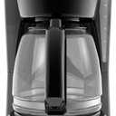 BLACK+DECKER 12-Cup Digital Coffee Maker, Programmable, Washable Basket Filter, Sneak-A-Cup, Auto Brew, Water Window, Keep Hot Plate, Black