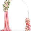 5.24 FT Balloon Arch Kit Stand Balloon Arch Stand with Base Water Bags Balloon Stand Kit Wedding Arch for Wedding/Birthday/Party/Baby Shower Decor (White, Plastics