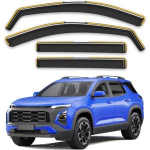 in-Channel Rain Guards Fit for Chevy Equinox 2025 2026,Window Rain Guards for Chevrolet Equinox 25 26,Visors Vent Visors Window Deflector Vent Shades Car Accessories -4 pcs