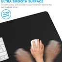 Large Mouse Pad, Desk Mat with Non-Slip Rubber Base, Waterproof Gaming Mousepad with Stitched Edges, XXL Computer Long Keyboard Mouse Mat for Gamer, Office & Home, 31.5" x 15.7", Black