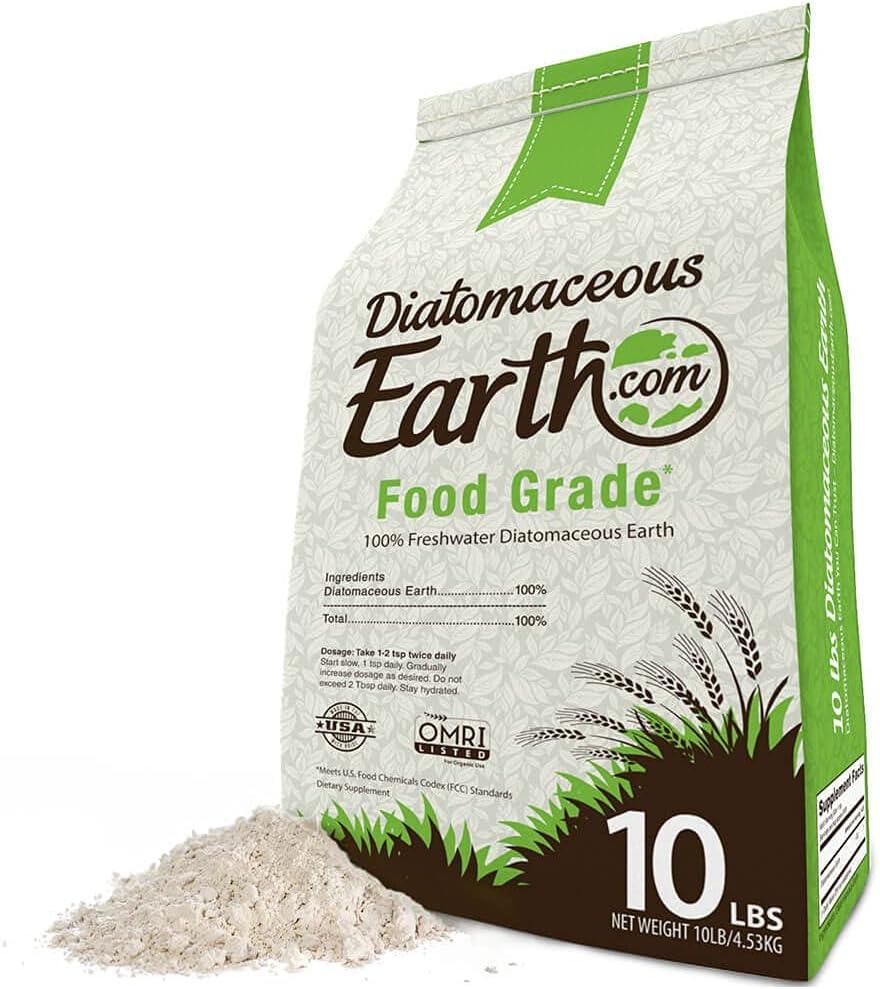 DiatomaceousEarth 10 LBS Food Grade Diatomaceous Earth - 100% Organic All Natural Diamateous Powder - Diametaceous for humans is Safe Around Children