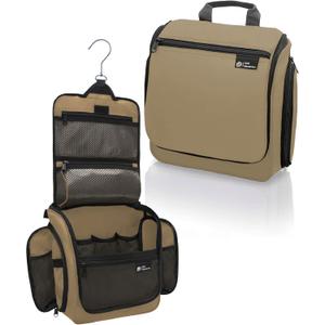 D&D Wanderlust D&D Hanging Travel Toiletry Bag for Men and Women – Cosmetics, Makeup and Toiletries Organizer Kit with 10 Compartments