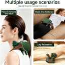Shoulder Hand Neck Massager Fingers with Heat Simulated Human Hand Design Masajeador De Espalda Y Cuello for Pain Relief Deep Tissue and Back Pain Relief-Green