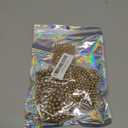 WILLBOND 1200 Pcs Round Spacer Beads for Jewelry Making 4/6/8 mm Smooth Ball Beaded Seamless Loose Ball Embellishments with Holes for Stackable Bracelet Craft(Gold)