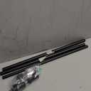 5/8 Diameter Curtain Rods 30-45 Inch, for 30-39 Inch Windows, Adjustable Splicing Black Curtain Rods for Windows with Brackets, Window Rod Long Small Curtains Rod