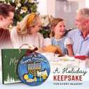 Happy Hanukkah Ornaments for Christmas Tree 2025, Spiritual Christmas Ornaments - Jewish Chanukah Gifts for Women, Men, Family, Friends - Wooden Religious Hanukkah Christmas Decorations