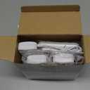 Indoor Outdoor Thermometer Wireless, 4.5 Inch Display Digital Hygrometer Thermometer Temperature Humidity Monitor with 330ft Range Sensor and Adjustable Backlight (White)