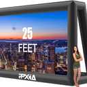 Inflatable Movie Screen Outdoor Projector Screen for Outside 25ft, Large Blow Up Screens Front and Rear Projection with Air Blower, Best for Movie Nights Backyard Home Theater