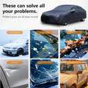 Truck Hail Protection Cover for Truck Length Up to 242" Multi-Layered Anti Hail Blankets Protector Cover Heavy Duty Outdoor Thickened Sun Rain Snow Dust Protection with Zipper Door