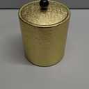 Ice Bucket with Lid 2.8L Double Wall Stainless Steel Keeps Cold Longer Easter Party, Insulated Gold Ice Bucket with Tong and Strainer for Parties Cocktail bar, Wine (18.5X14CM)