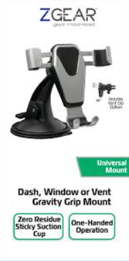 Have one to sell?
Sell now
Share
ZGEAR Dash, Window Or Vent Gravity Grip Mount Universal Mount