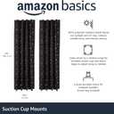 Amazon Basics Portable Blackout Curtain Shade with Suction Cups for Window, Noise Reducing, Energy Saving, 50"W x 78"L, Moon and Stars, 2-Pack