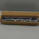 Curtain Rods for Windows 2 Pack 36-48 inch, 5/8 inch Matte Black Curtain Rod with Brackets Adjustable by Splicing for Bedroom Kitchen Study Living Room