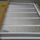 HVAC Premium 26 x 20 Duct Opening Steel Return Air Filter Grille, for 1-inch Filter, Removable Door, Flat Stamped HVAC Vent Cover Grille, Outer Dimensions 28.5 x 22.5
