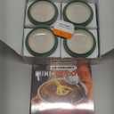 Le Creuset Stoneware Set of 4 Mini Cocottes with Cookbook, 8 oz. each, Artichaut