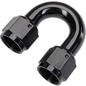 EVIL ENERGY 6AN Female to 6AN Female 180 Degree Swivel Coupler Union Fitting Adapter Aluminum Black