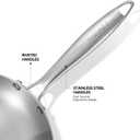 Inqibee 8.5 Inch Tri-Ply Stainless Steel Frying with Lid,Small Skillet,Induction Cooking Pan,Dishwasher and Oven Safe