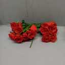 20 Pcs Fake Red Roses Artificial Silk Flowers with Long Stems for Valentines Decor Wedding Home Party Table Centerpieces Bridal Bouquet DIY Floral Arrangment