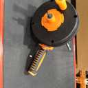 Drain Auger, Clog Remover with Drill Adapter, 25 Feet Flexible Plumbing Snake Use Manually or Powered for Kitchen, Bathroom and Shower Sink, Comes with Gloves (orange)