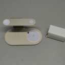 Aluminum 4-in-1 Charging Station for Samsung/Android with 3-Level Night Light, 18W Wireless Charger for Galaxy S25 Ultra/S24/S23/S22/Note 20,Galaxy Watch Ultra/8/7,Galaxy Buds 3 Pro(Starlight)