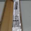 LazBlinds No Drill Blinds for Indoor Windows, Cordless 1" Vinyl Mini Blinds, Privacy S-Curve Blinds for Windows, Room Darkening Horizontal Window Blinds and Shades for Home, 30" W x 48" H, White