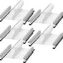 NORTHERN BROTHERS Pants Hangers 50 Pack, Skirt Hangers with Clips Shorts Hanger Closet Heavy Duty Clothes Hangers for Trousers Shirt Jeans Slim Hangers for Women Men