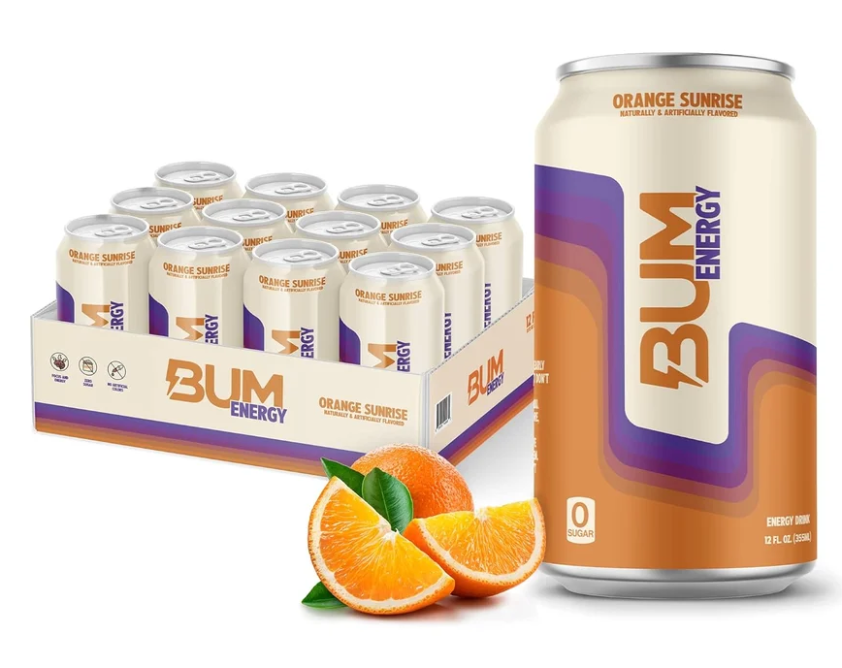 CBUM Energy Drink - Orange Sunrise 12 x 355ml, BBD 09/12/2027
