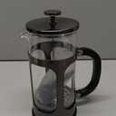 Veken French Press Coffee Maker 34oz, No Plastic Touching Cafe,Thickened Glass Stainless Steel Brewer, Cold Brew Cafetera Tea pot for Kitchen Travel Camping, Gifts, Decor, Bar Accessories, Dark Pewter