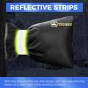 10 x 4 Pack Outdoor Faucet Covers for Winter Freeze Protection Hose Bib Covers for Winter, Water Spigot Cover Winter Insulated 8.3" x 5.9" Pipe Wrap Insulation Cover Socks Outside Faucet Freeze Protector (Black)