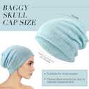 SATINIOR 5 Pieces Women's Slouchy Beanie Chemo Hat Stretch Cancer Head Wraps Sleep Head Scarf for Cancer Patient, Bright Color