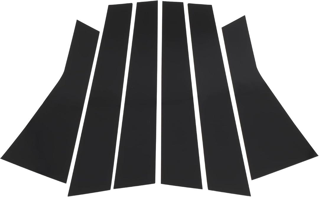 Door Pillar Window Trim for Jeep Cherokee 2014-2020 Front Rear Left Right Anti Scratch Sticker Pillar Posts Door Outer Exterior Cover 6 Pcs Black