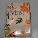 Lighted Thanksgiving Turkey Garden Flag 12 x 18 Inch Double Sided Outside,Solar Light Up Happy Thanksgiving Decorative Yard Flag Holiday Outdoor Decoration