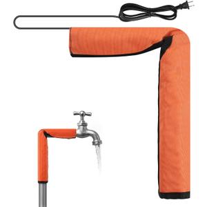 Elbow Pipe Heat Blanket 16 x 7, Fits Pipes up to 1-1/4 OD, 120V Elbow Heat Tape for Water Pipes, Winter Freeze Protection Heater with 78.7 Power Cord, Max Temp 140F