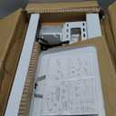 Steel Base Rolling TV stand with Power Outlet for 32-75 inch TVs up to 110 lbs, Leveling & Tilt & Swivel Mobile TV Stand with Hidden Wire Management, Height Adjustable Portable TV Stand, White