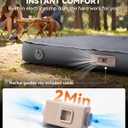 Hikenture 4" Thick Self Inflating Sleeping Pad, Foam & Air Camping Mattress, 9.5 R-Value Insulated Sleeping Mat, Portable All Season Camping Pad for Tent, Car, Cot, Truck, Queen