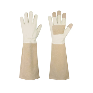 HANDLANDY Rose Pruning Gloves for Men & Women, Long Thorn Proof Gardening Gloves, Breathable Pigskin Leather Gauntlet, Best Garden Gifts & Tools for Gardener