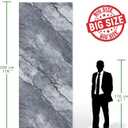 Marble Peel and Stick Waterproof Wall Paneling, 118" x 47" Pietra Grey Glossy Finish Self-Adhesive Backsplash Tile Vinyl Wall Panel for Kitchen Bathroom Wall Decor, Covers 38.75 Sq. Ft.