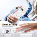 Compatible with Google Pixel 9 Case with 360 Magnetic Ring Stand [Compatible with Mag-Safe ] Shockproof Translucent Phone Case for Google Pixel 9 6.3 inches,Translucent