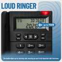 Uvital Corded Phone for Landline, Black Telephone Landline Phones, Desktop Telephone for Home/Office/Hotel with LCD Display Caller ID-Ringer Volume Hands Free, Easy-to-Use